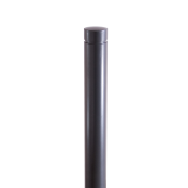 Bollard of aluminium | � 100 mm | stationary, to be fixed by plugswith base plate � 180 mm
